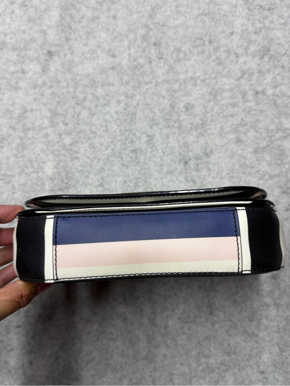 Kate Spade New York Patterson Drive Striped Crossbody Bag Blue Pink Navy White - Picture 14 of 15